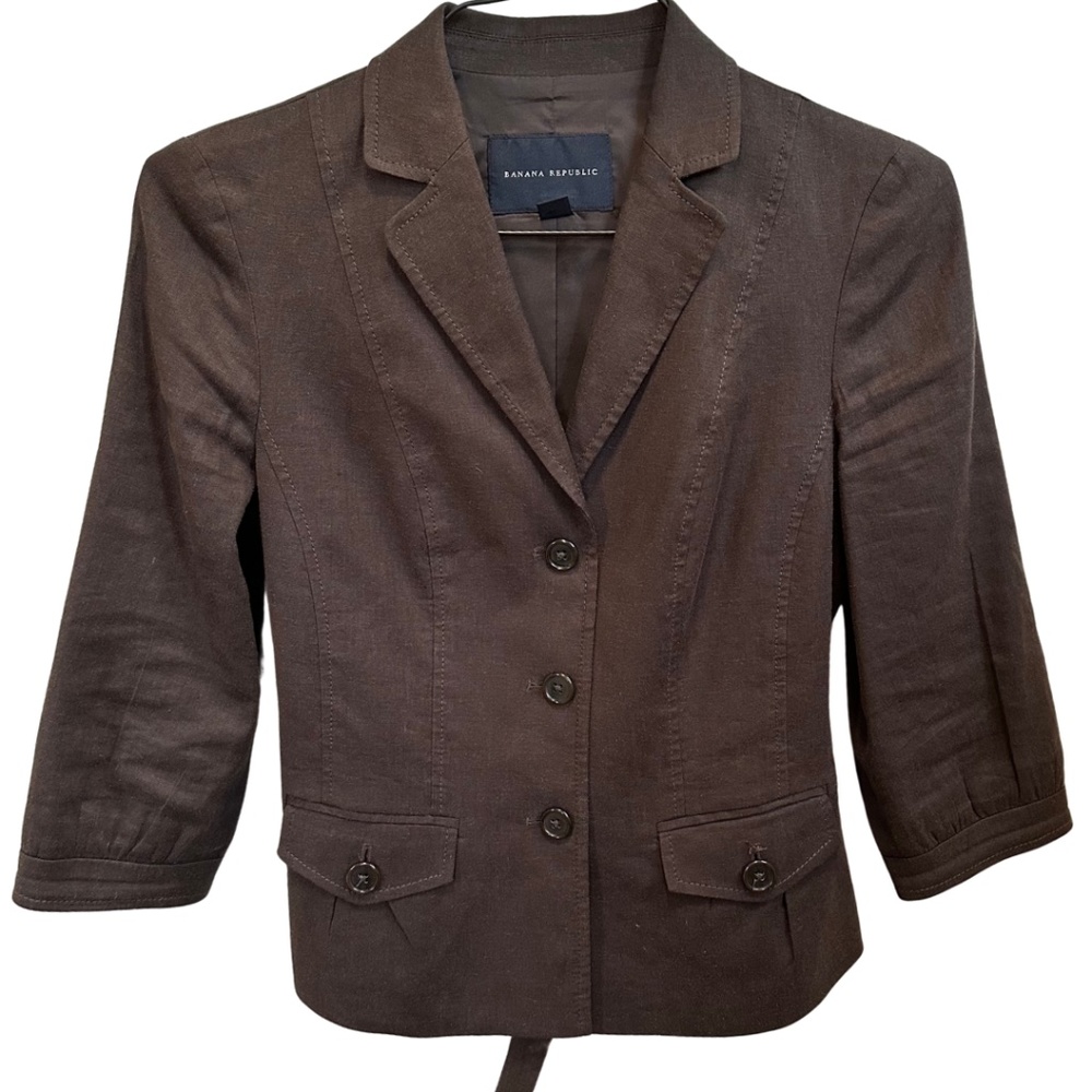Banana Republic Linen Jacket Size 4